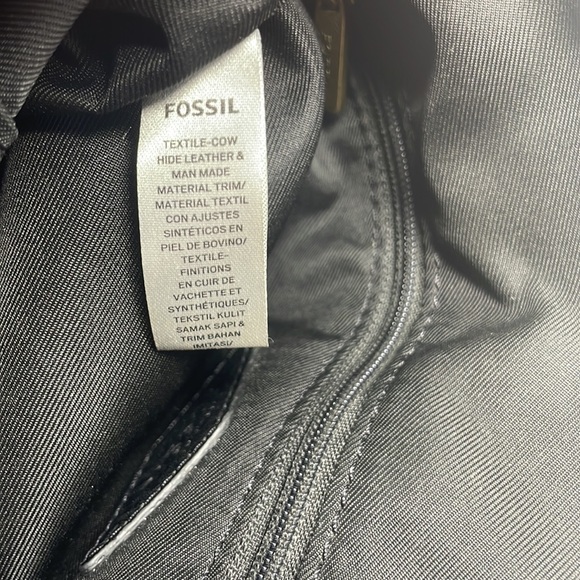 Fossil Kinley Striped Cotton/Leather Satchel🖤 - Picture 16 of 16